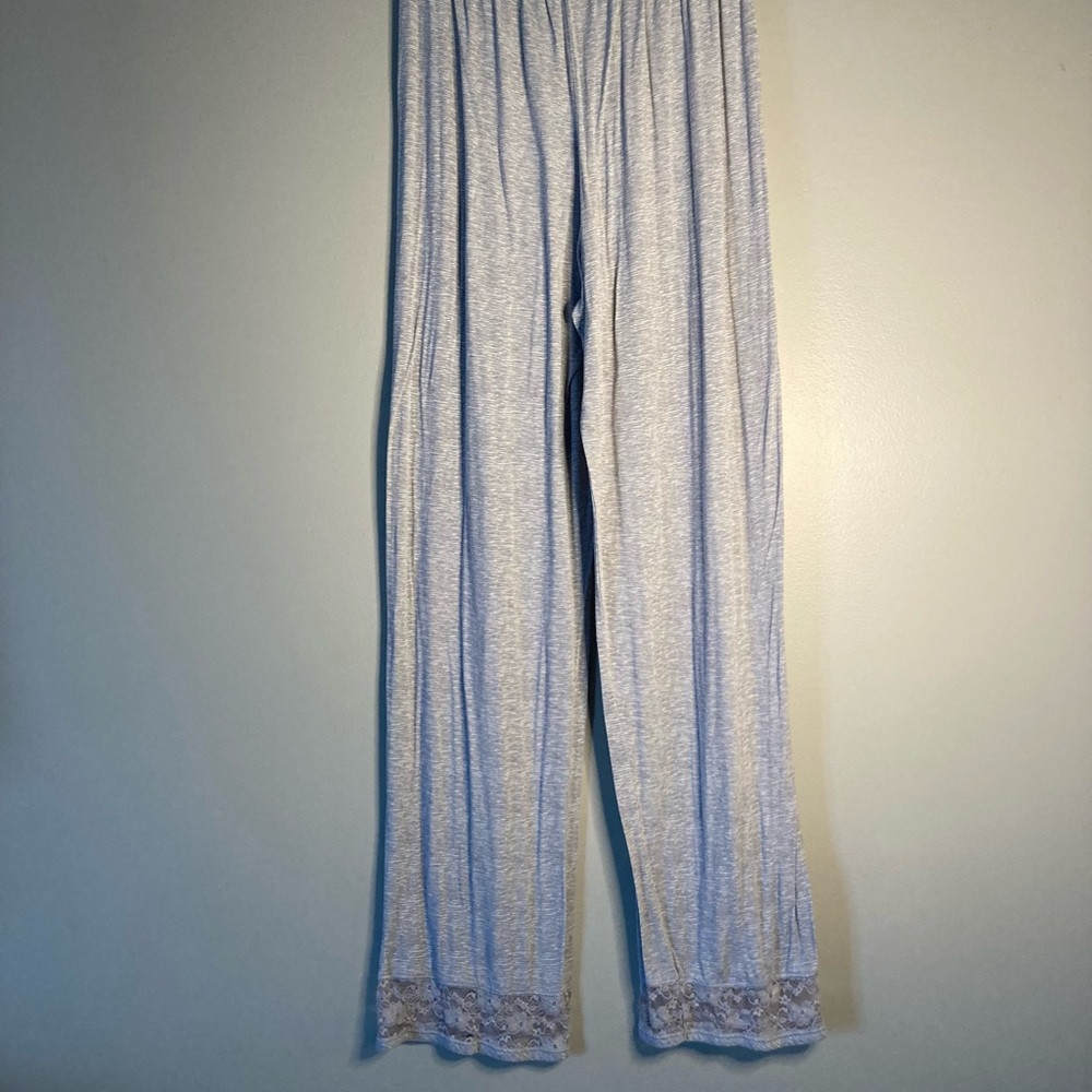 Jockey M Gray Loungewear Pants Lace Detail Soft Sexy. - Picture 2 of 3